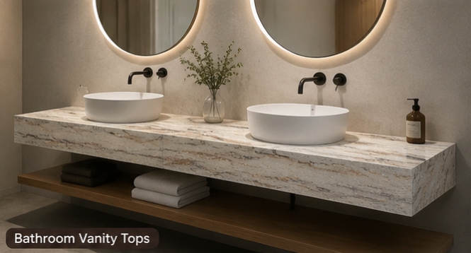 GMA5006 PURE ACRYLIC SOLID SURFACE BATHROOM TOPS