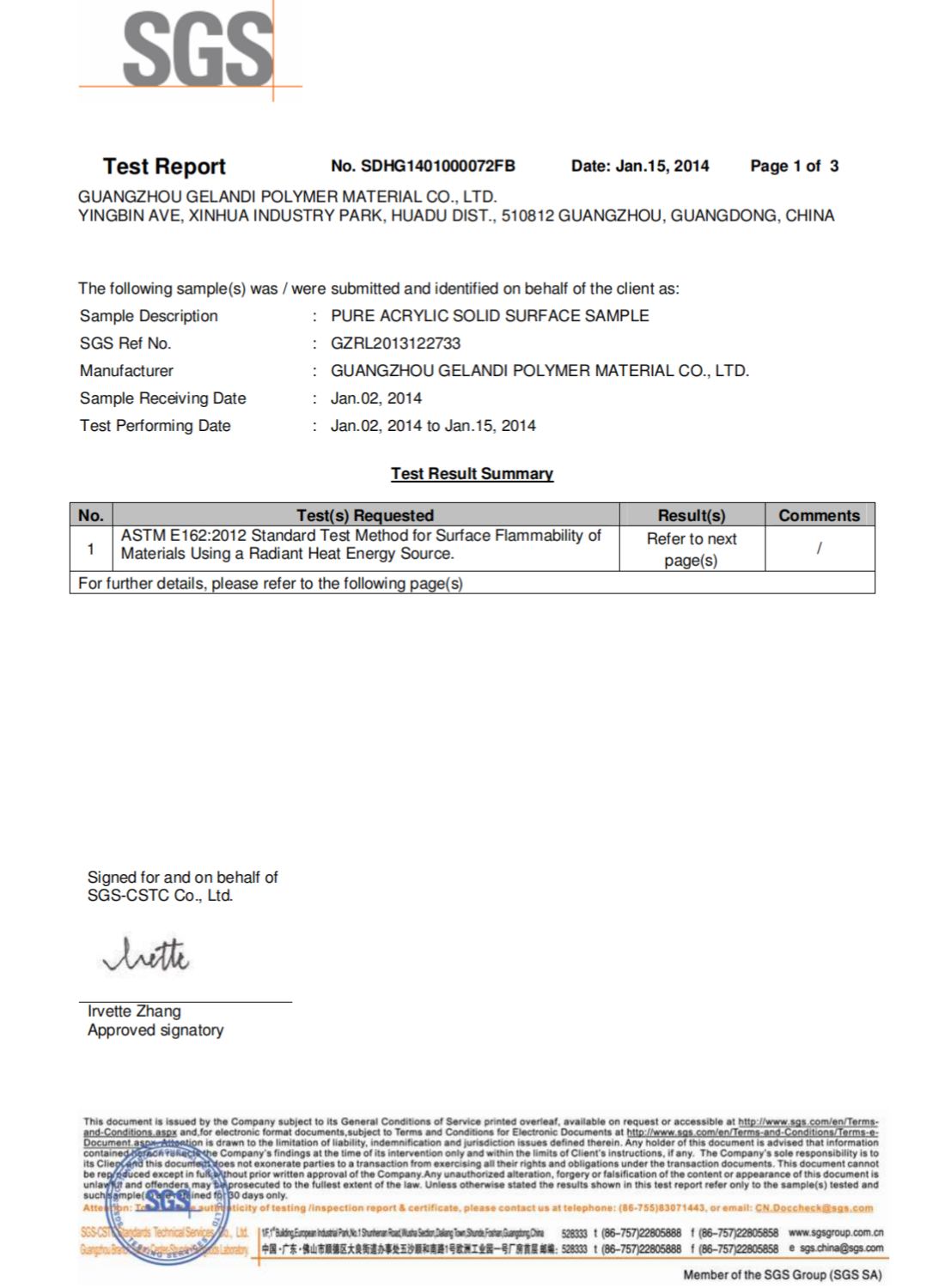  ASTM E162 