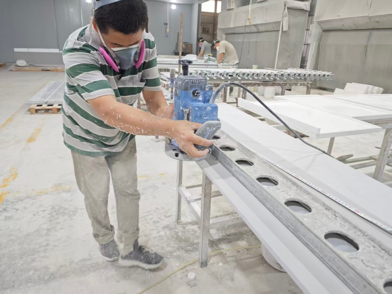 solid surface vanity tops fabrication